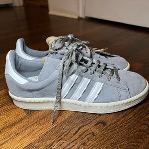 Men’s Adidas Suede Grey Campus 80s Shoe 7.5 US